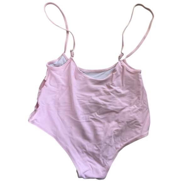 Oksa lilac pink sling suspender shorts pole bottoms mesh panels Medium - Picture 2 of 6